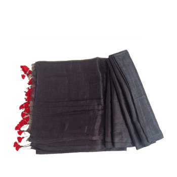 Khadi Black Saree