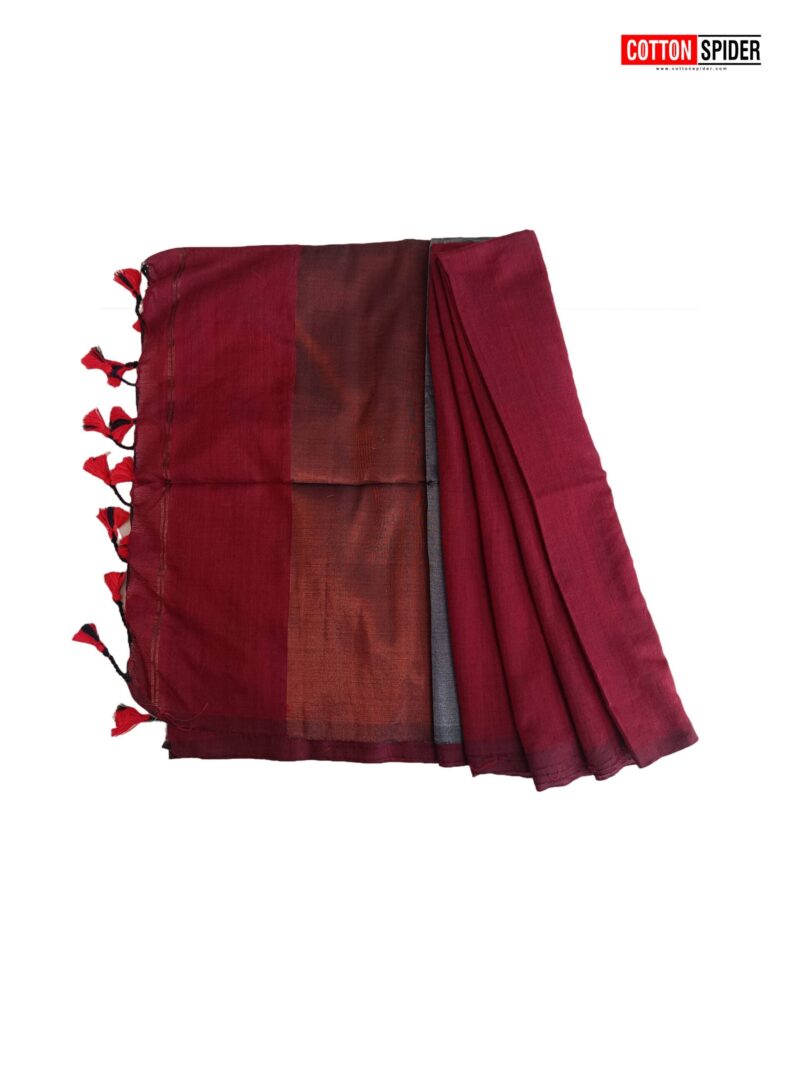 khadi plain red