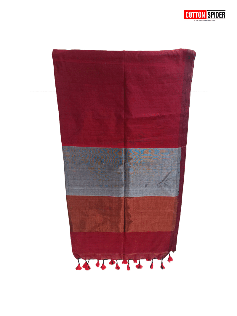 khadi plain red - Image 2