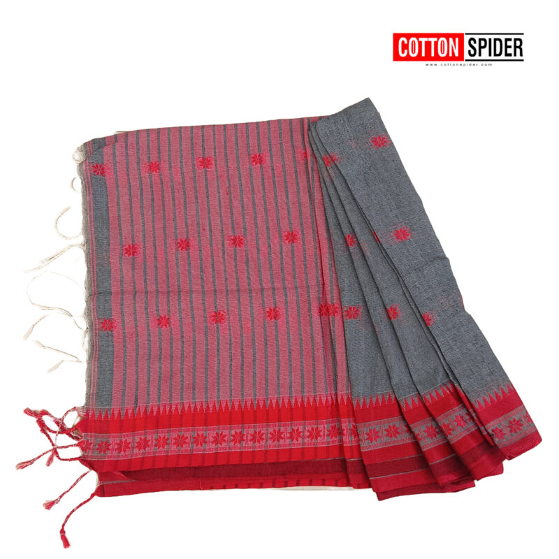 Khadi Gray Color floral