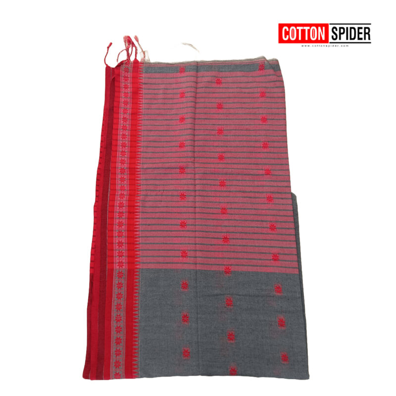 Khadi Gray Color floral - Image 3