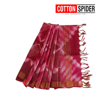 Art silk Dark Pink  Saree