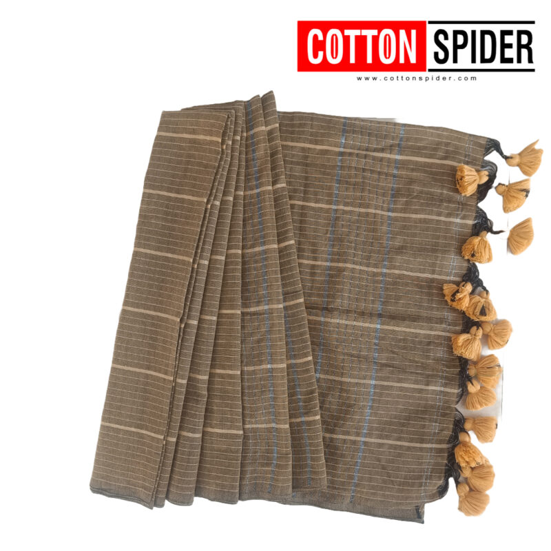 Khadi Brown Shade Saree