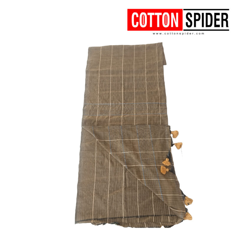 Khadi Brown Shade Saree - Image 2