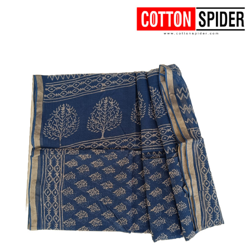 Kota Dark  Blue Saree