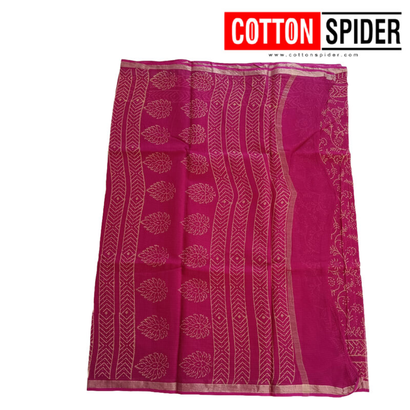 Kota Dark Pink Rare Design Saree - Image 2