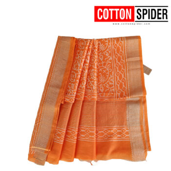 Maheswari Saree_"Citrus Burst" Colour