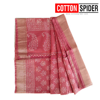 Maheswari Saree_"Apricot Blush"