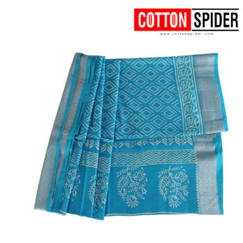 Maheswari Saree_  Blue of a cloudless sky