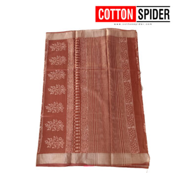 Maheswari Saree_ Mocha Brown colour - Image 3