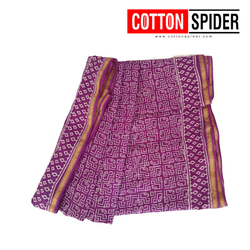 MulMul Lavender  Saree