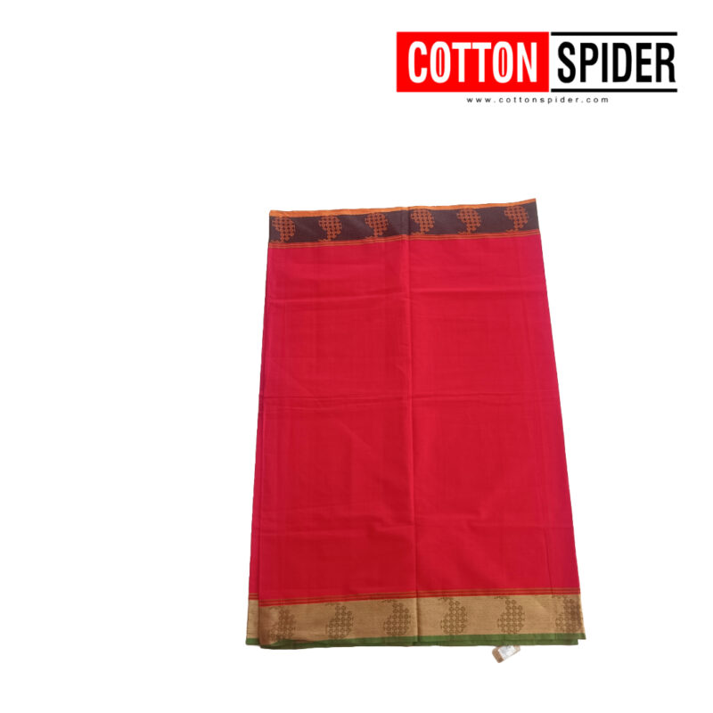 Negamam Dark Candy Pink Saree - Image 3