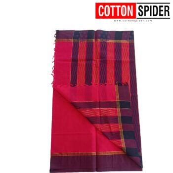 Negammam Dark Pink Border  Saree - Image 2