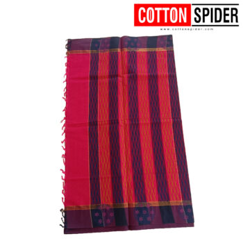 Negammam Dark Pink Border  Saree - Image 3