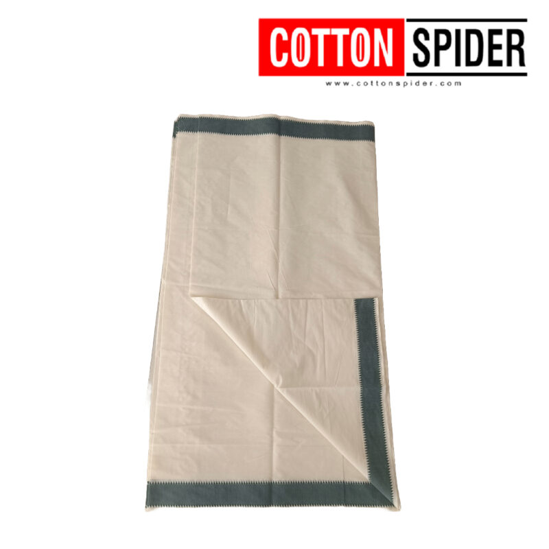 Kerala White with Black  Border Saree - Image 2