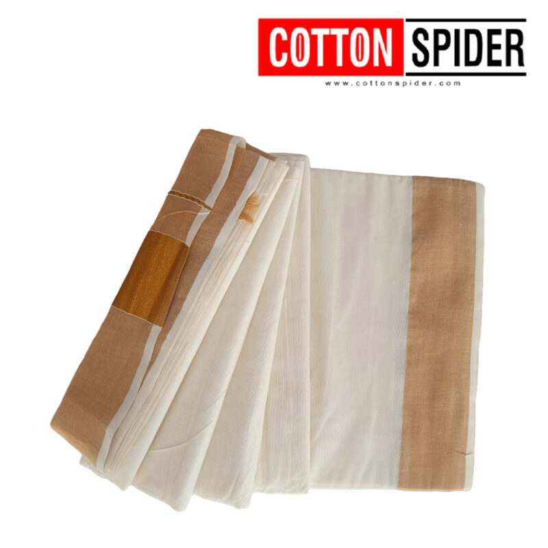 Kerala White with Golden Border Saree