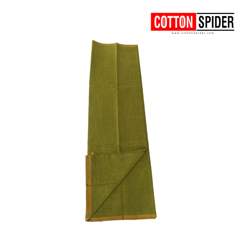 Sungadi Green Checked Saree - Image 2