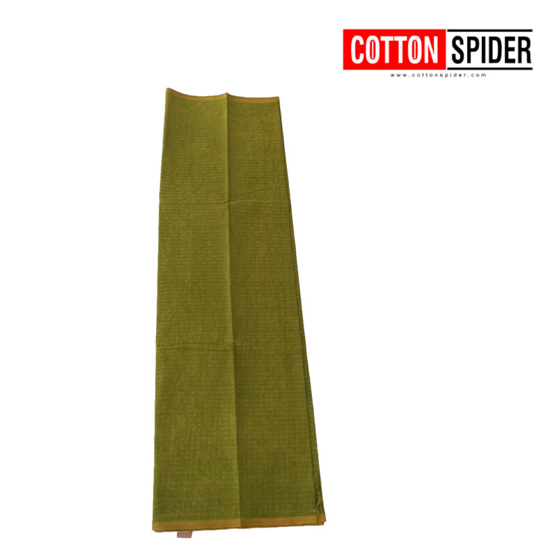 Sungadi Green Checked Saree - Image 3