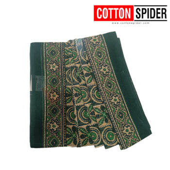 Fancy Cotton Green  Saree