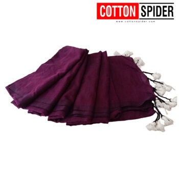 Khadi  Dark Violet Saree