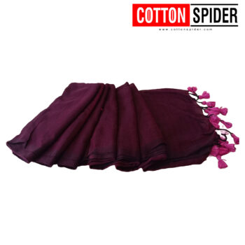 Khadi  Dark Violet Saree