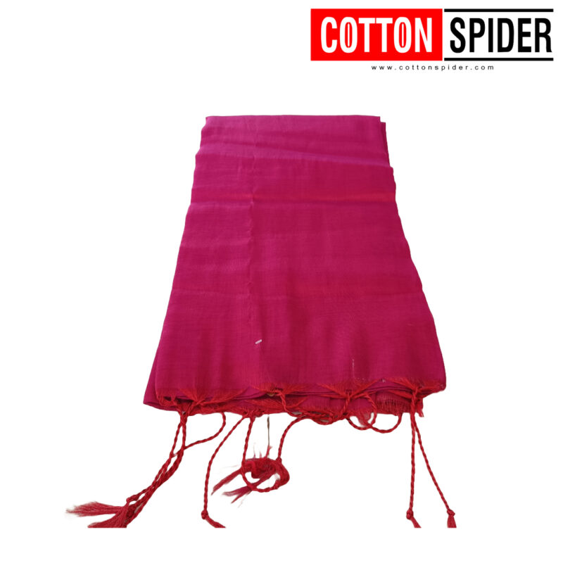 Khadi Tissue Pink Saree - Image 2