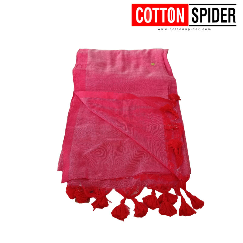 Khadi Pink Saree - Image 3