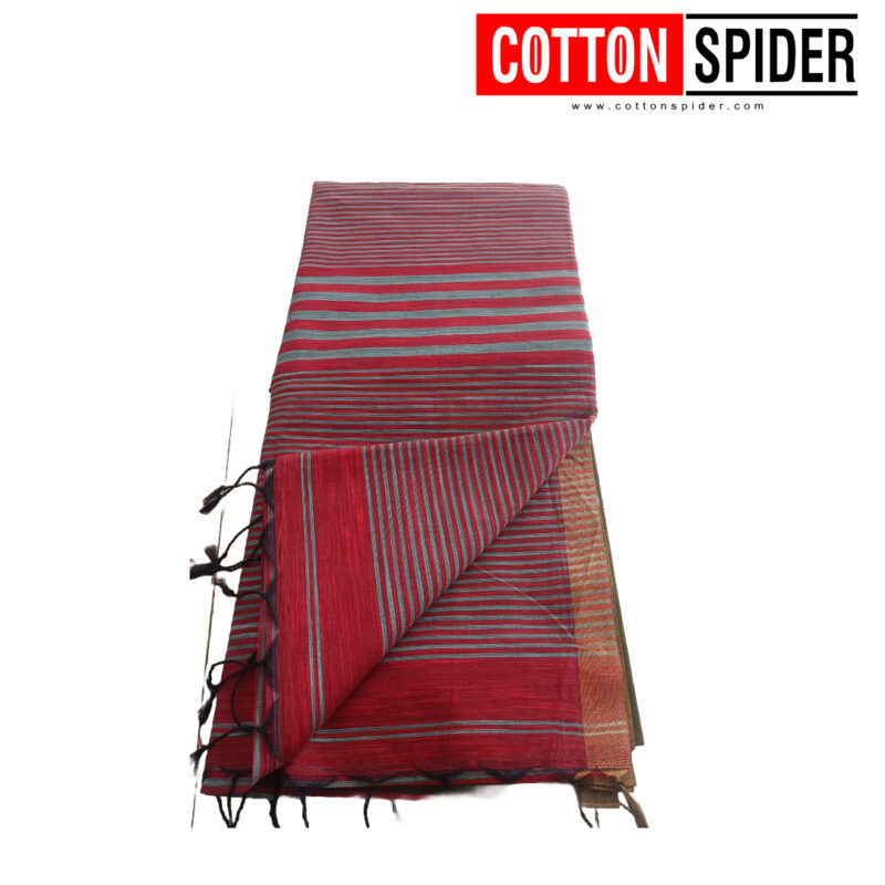 Negamam Green & Red Saree - Image 3
