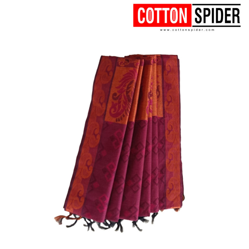 Negamam Lavender Saree with Gold border