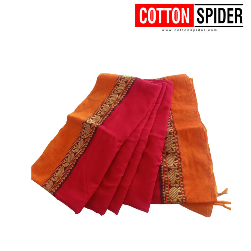 Narayanpet Red Saree