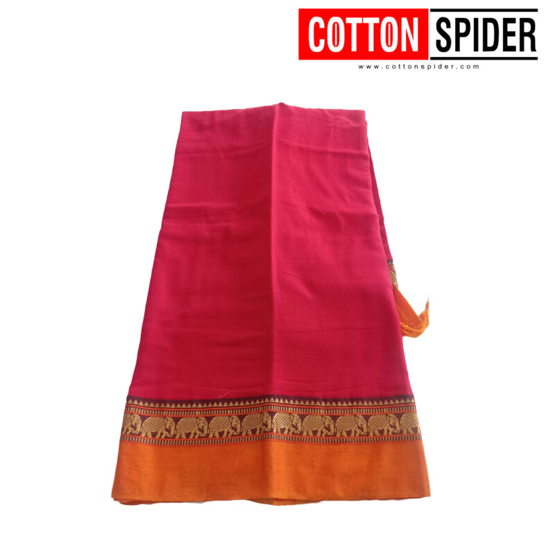Narayanpet Red Saree - Image 2