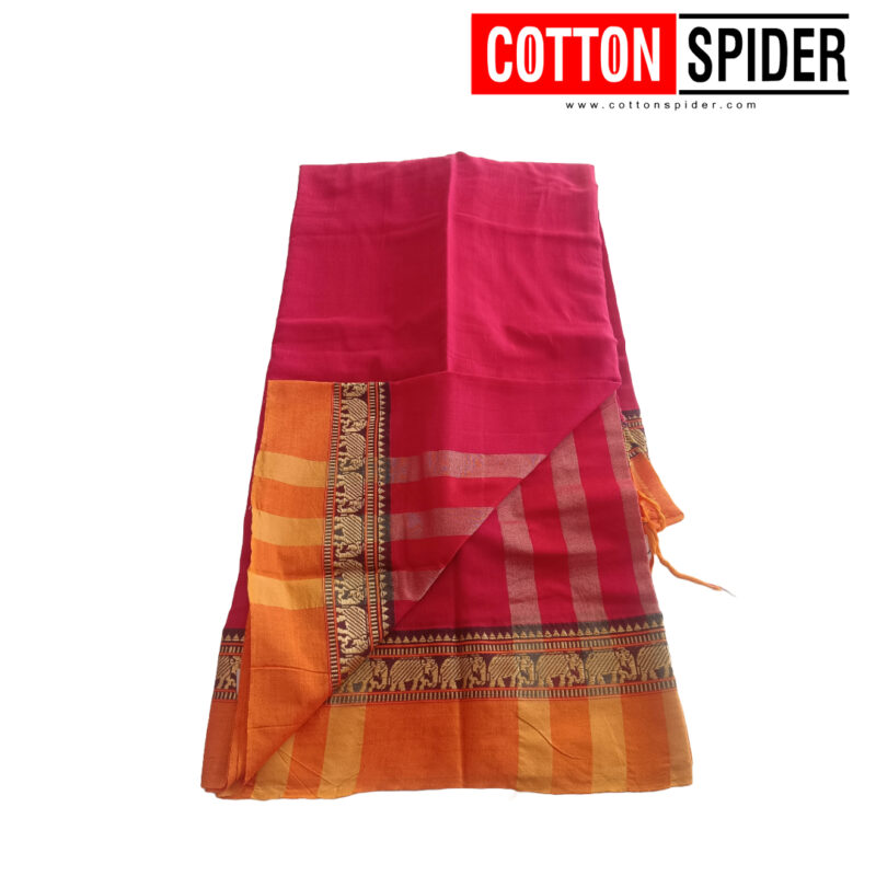 Narayanpet Red Saree - Image 3