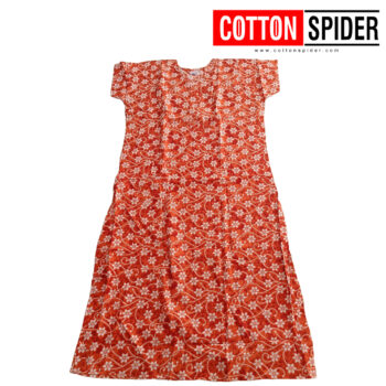 Orange with White Design Nighty
