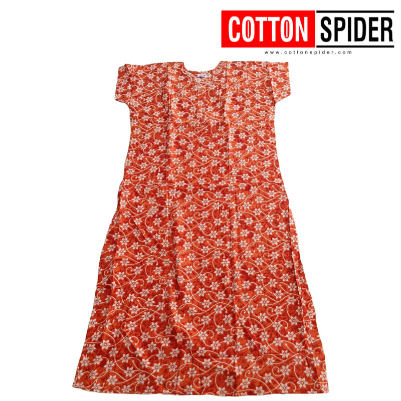 Orange with White Design Nighty