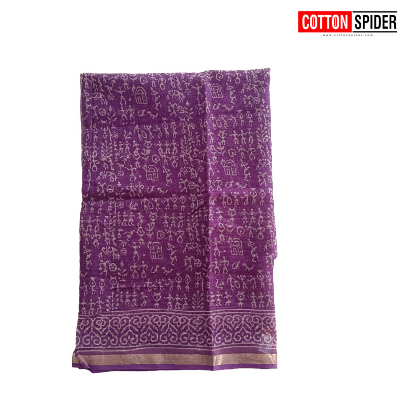 Kota Voilet  Saree - Image 3