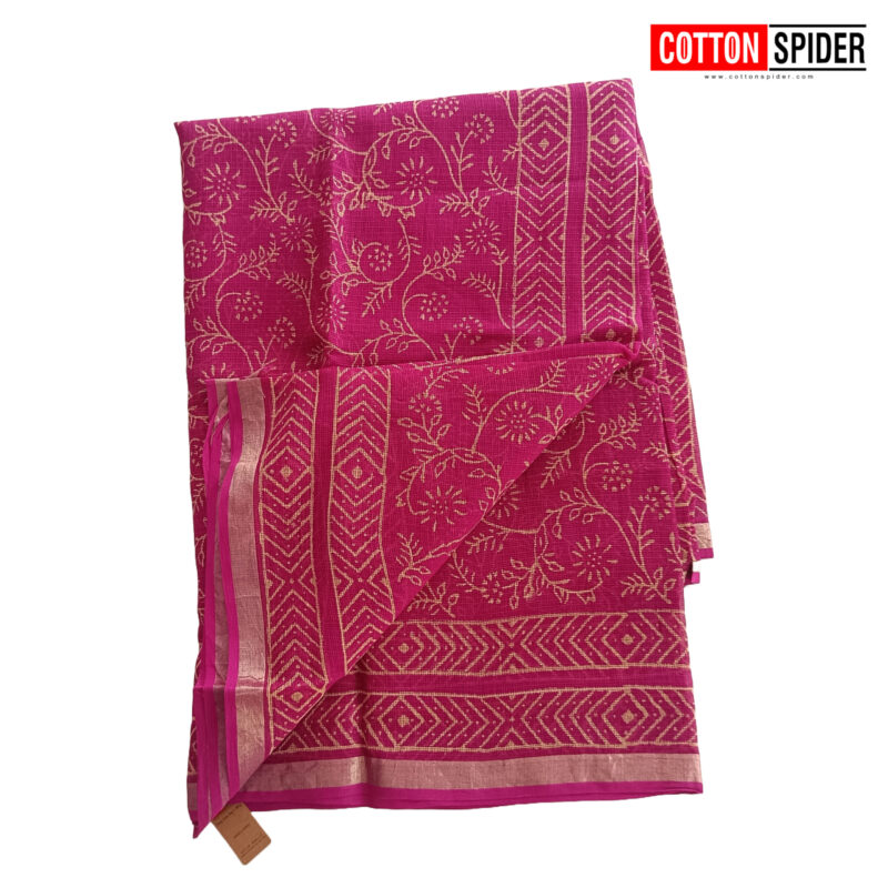 Kota Dark Pink  Saree - Image 2