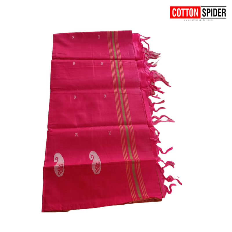 Valainar Pink  with Green Saree - Image 2