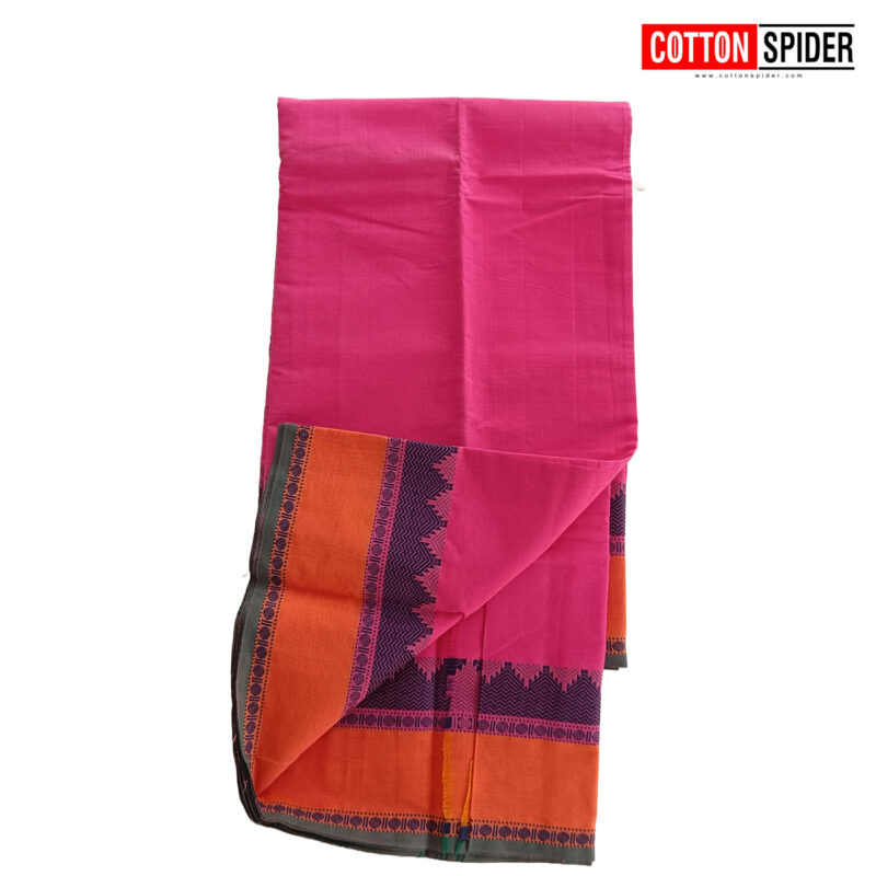 Chettinad Pink  Saree - Image 2