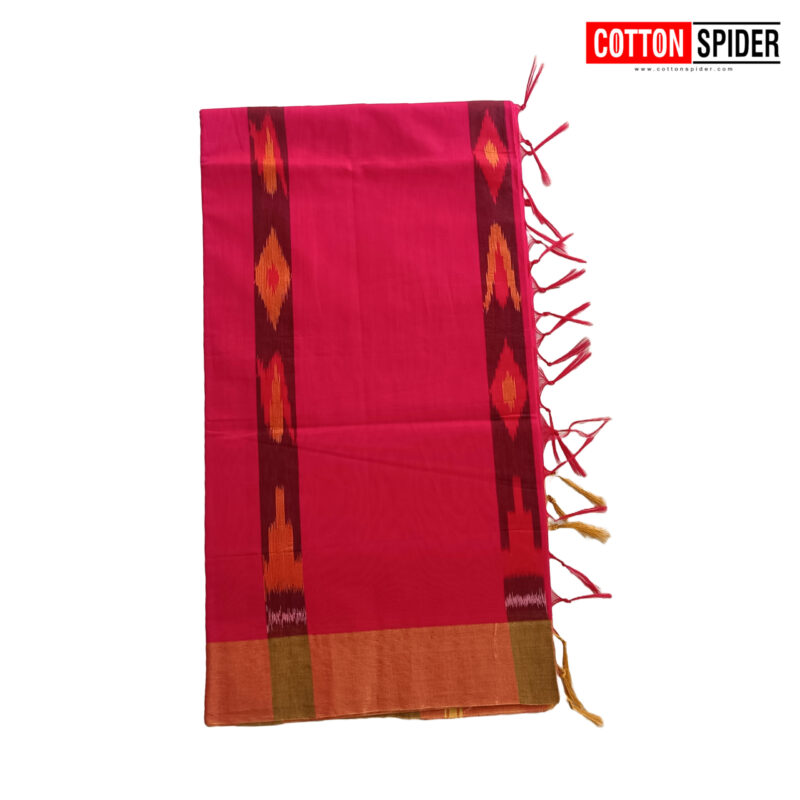 Pochampally  Pink  Design saree - Image 2