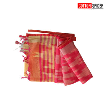 Pochampally  Pink & Yellow Design saree