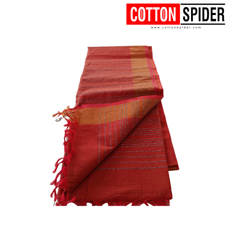 Negamam Orange Saree - Image 3