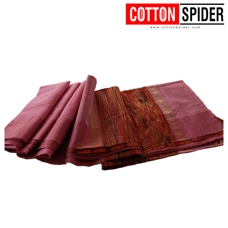 Pochampally  Pink & Yellow Design saree