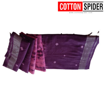Linen Violet Saree