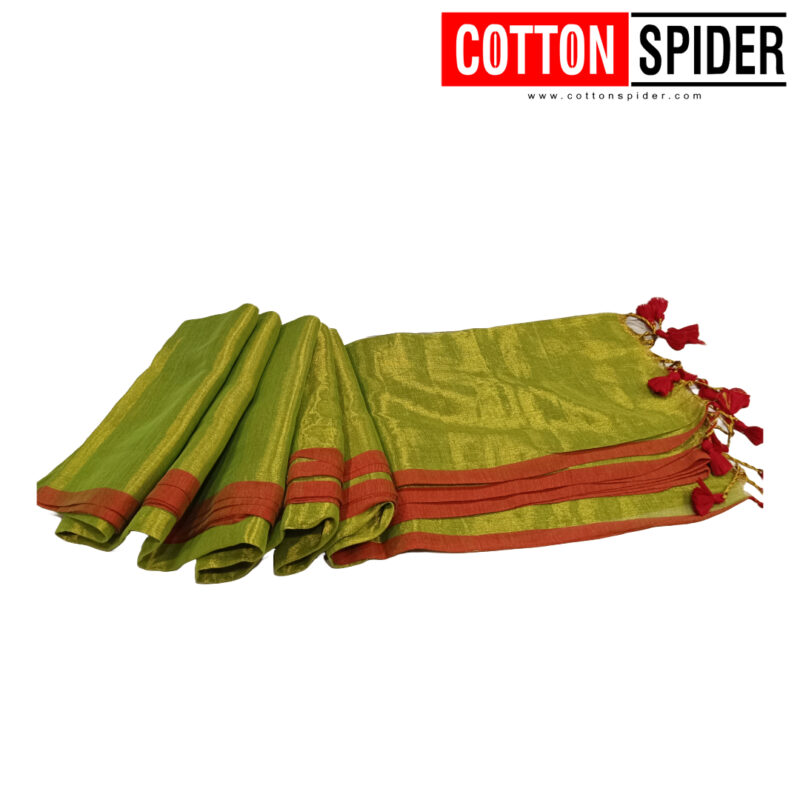 Khadi Light Green Saree