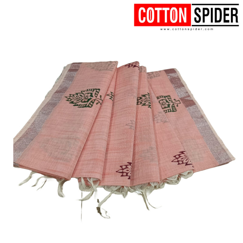 Khadi  Sandal Saree