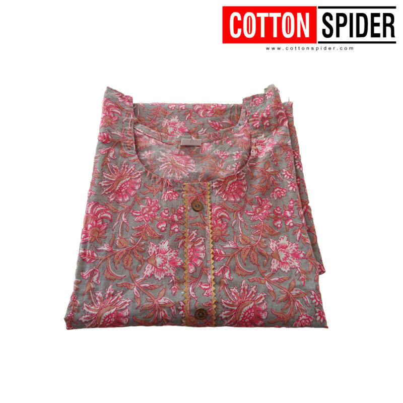 Pink & Grey Churidar