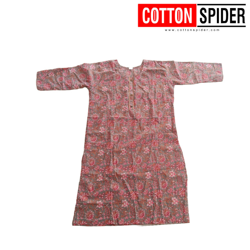 Pink & Grey Churidar - Image 2