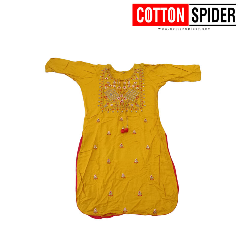 Yellow & Red Churidar - Image 2