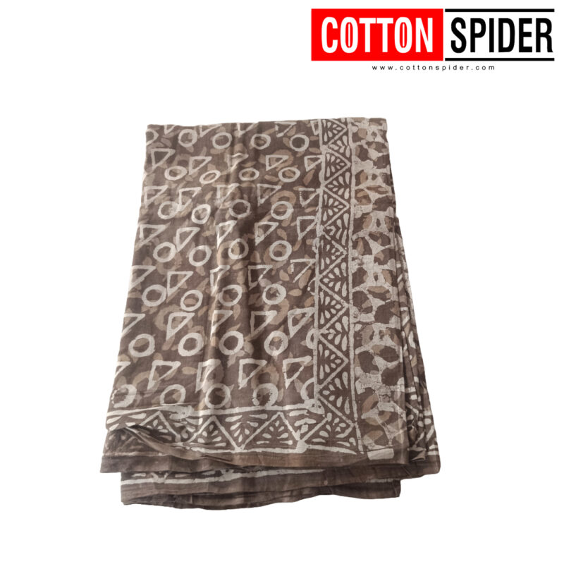 MulMul Grey Saree - Image 2