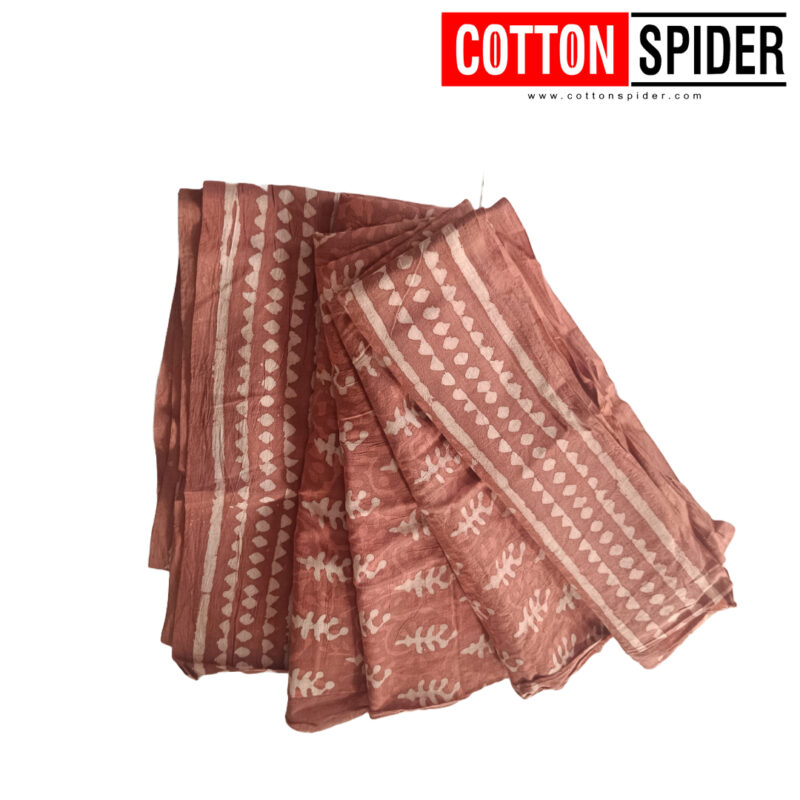 MulMul Brown Saree